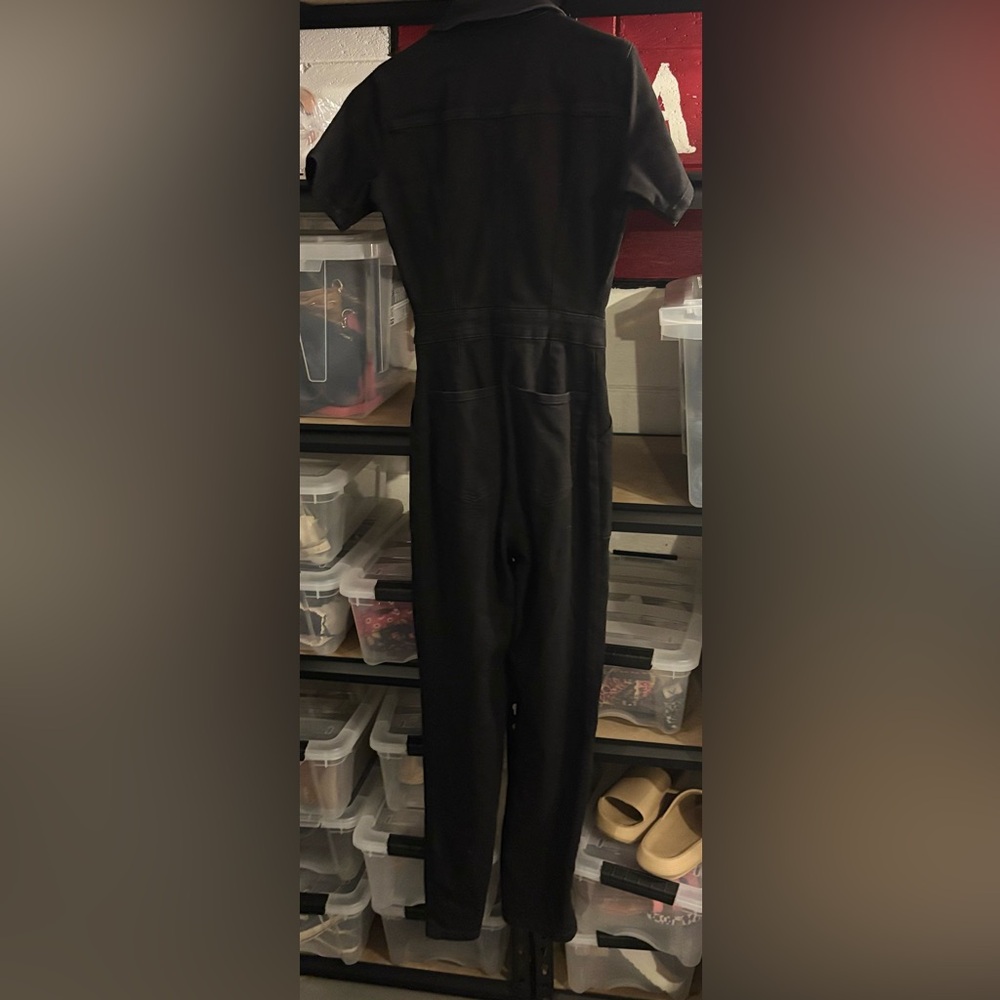 Good American fit for success black denim jumpsuit - Picture 5 of 14